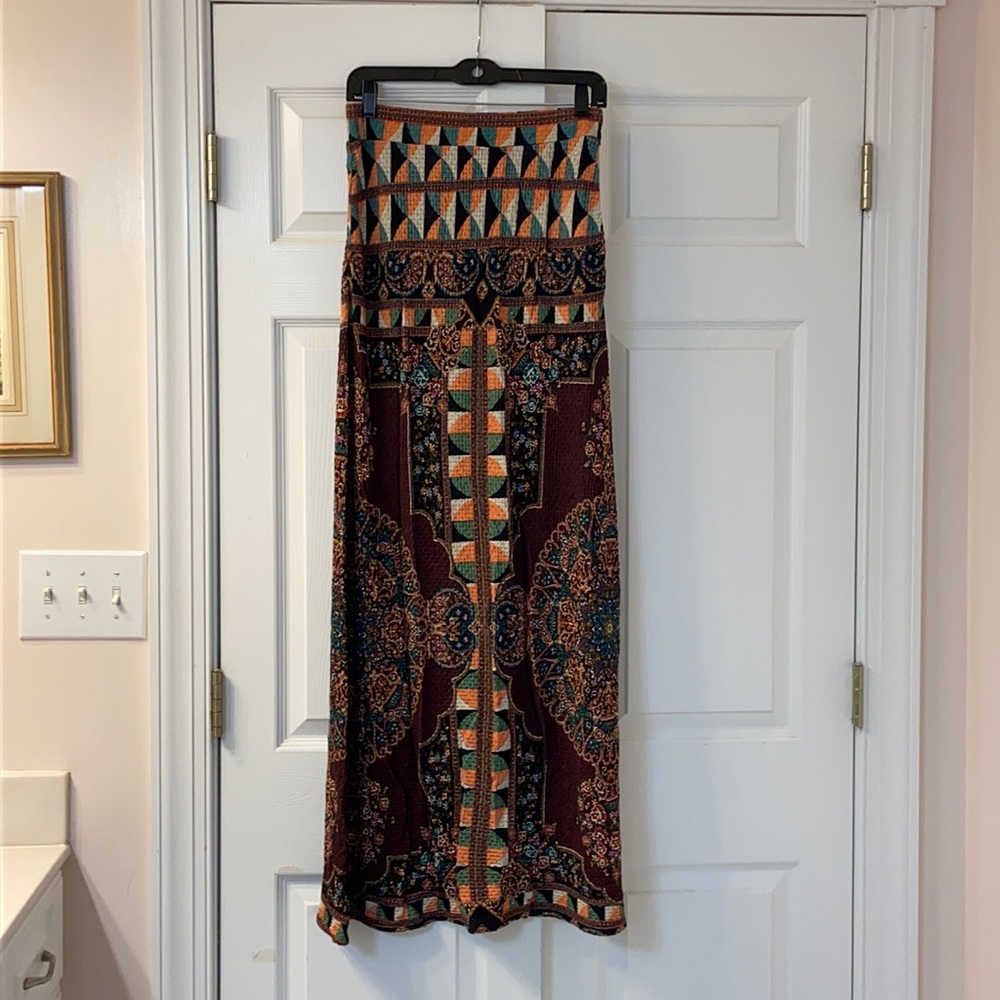 Farm for Anthropologie bohemian stretch skirt